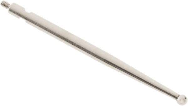 SPI - 2mm Ball Diam, Steel, Ball Test Indicator Contact Point - 0.497" Contact Point Length, Use with Brown & Sharpe Test Indicators - USA Tool & Supply