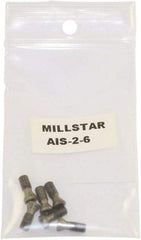 Millstar - Torx Insert Screw for Indexable Milling Cutters - M12 Thread, Industry Std AIS-2-6, For Use with End Mills - USA Tool & Supply