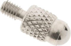SPI - M2.5, 4mm Ball Diam, Carbide Cupped Ball Contact Point - 7mm Contact Point Length, Use with Dial Indicators - USA Tool & Supply