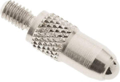 SPI - #4-48, 3mm Ball Diam, Carbide Cupped Ball Contact Point - 1/2" Contact Point Length, Use with Dial Indicators - USA Tool & Supply