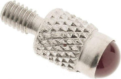 SPI - M2.5, 4mm Ball Diam, Ruby Cupped Ball Contact Point - 7mm Contact Point Length, Use with Dial Indicators - USA Tool & Supply
