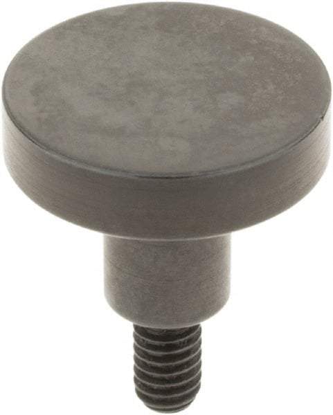 SPI - #4-48, 1/2" Ball Diam, Steel Flat Contact Point - 3/8" Contact Point Length, Use with Dial Indicators - USA Tool & Supply