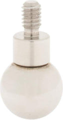 SPI - #4-48, 3/8" Ball Diam, Steel Ball Contact Point - 1" Contact Point Length, Use with Dial Indicators - USA Tool & Supply