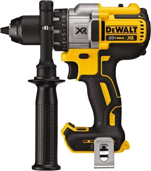 DeWALT - 20 Volt 1/2" Chuck Pistol Grip Handle Cordless Drill - 0-2000 RPM, Keyless Chuck, Reversible, Lithium-Ion Batteries Not Included - USA Tool & Supply