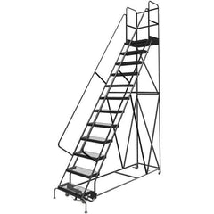 TRI-ARC - Rolling & Wall Mounted Ladders & Platforms Type: Rolling Warehouse Ladder Style: Rolling Platform Ladder - USA Tool & Supply