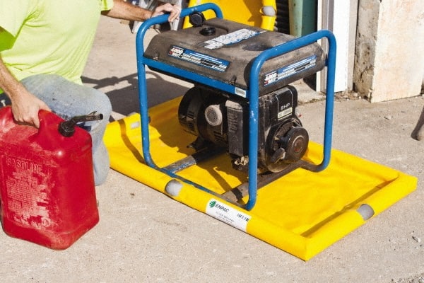 Enpac - Spill Pallets, Platforms, Sumps & Basins Type: Absorbent Pad Sump Capacity (Gal.): 0.59 - USA Tool & Supply