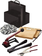 Nifty Products - Strapping Kits Type: Portable Strapping Kit Contents: (2)Steel Coils; Galvanized Steel Seals; Steel Cutter; 3/4" Crimper - USA Tool & Supply