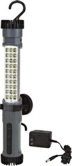 Value Collection - 3.6 Volts, 300 Lumens, Cordless Work Light - Gray/Black, 5 hr Run Time - USA Tool & Supply