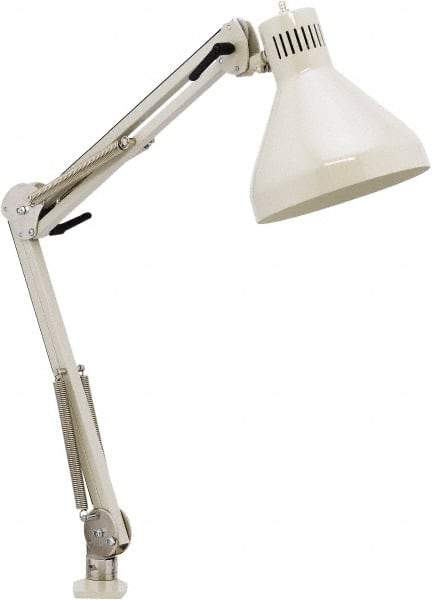 O.C. White - 43 Inch, Spring Suspension, Clamp on, LED, Shadow White, General Purpose Task Light - 250 Watt, 120 Volt, Nonmagnifying - USA Tool & Supply