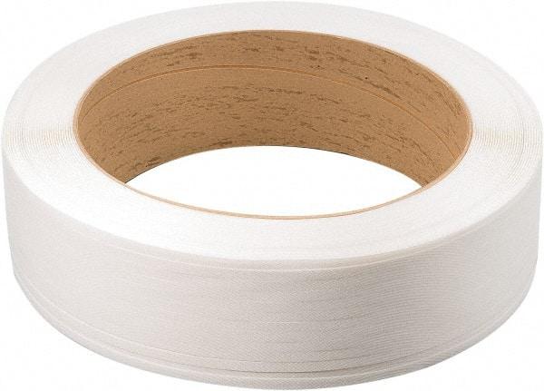 Nifty Products - 7,200' Long x 1/2" Wide, Oscillated Coil Polypropylene Strapping - 500 Lb Capacity, 0.02" Thick - USA Tool & Supply