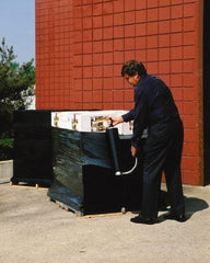 Nifty Products - 18" x 1,500' 80 Gauge Black Roll Stretch Wrap - USA Tool & Supply