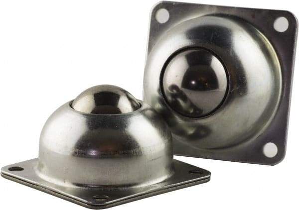 USDI - 1-1/2 Inch Diameter, Square, Steel Ball Transfer - 250 Lb. Capacity - USA Tool & Supply