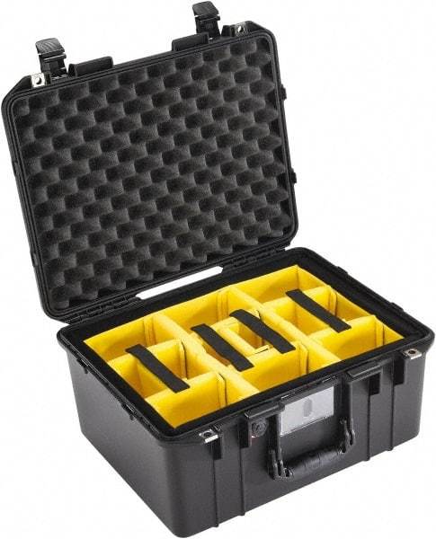 Pelican Products, Inc. - 15-51/64" Wide x 10-1/2" High, Aircase w/Divider - Black - USA Tool & Supply
