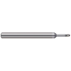 Harvey Tool - Ball End Mills; Mill Diameter (mm): 1.00 ; Mill Diameter (Decimal Inch): 0.0394 ; Number of Flutes: 3 ; Length of Cut (mm): 1.5000 ; Length of Cut (Decimal Inch): 0.0591 ; Material: Solid Carbide - Exact Industrial Supply