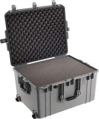 Pelican Products, Inc. - 20-21/32" Wide x 14-7/8" High, Aircase w/Foam & Wheels - Silver - USA Tool & Supply