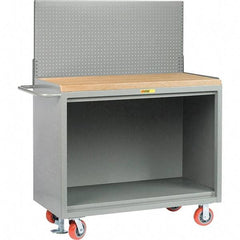 Little Giant - 3,600 Lb Capacity Mobile Service Bench - 53" Wide x 24" Deep x 43" High, Steel, Gray - USA Tool & Supply