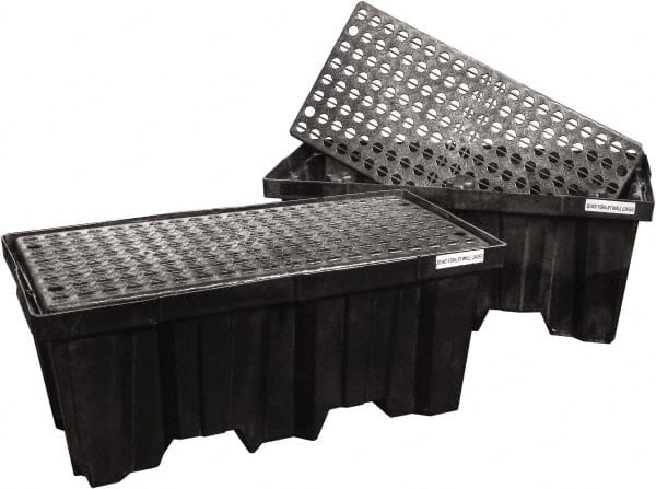 Enpac - Spill Pallets, Platforms, Sumps & Basins Type: Spill Deck or Pallet Number of Drums: 2 - USA Tool & Supply