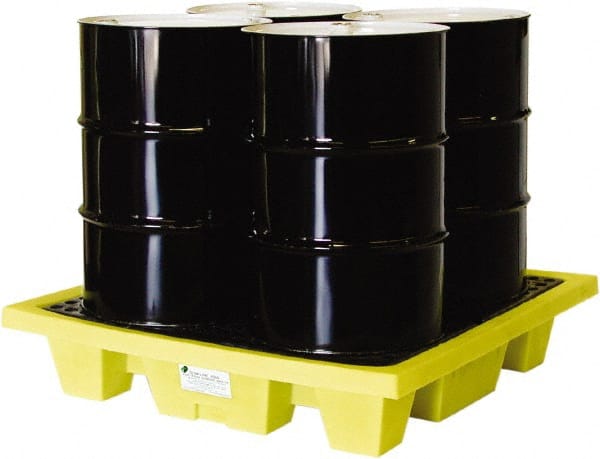 Enpac - Spill Pallets, Platforms, Sumps & Basins Type: Spill Deck or Pallet Number of Drums: 4 - USA Tool & Supply