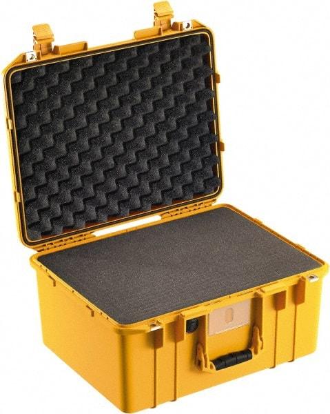 Pelican Products, Inc. - 15-51/64" Wide x 10-1/2" High, Aircase w/Foam - Yellow - USA Tool & Supply