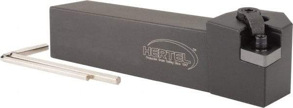 Hertel - MCLN, Left Hand Cut, 1-1/4" Shank Height x 1-1/4" Shank Width, Negative Rake Indexable Turning Toolholder - 6" OAL, CN..432 Insert Compatibility, Series Multi-Option - USA Tool & Supply