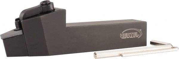 Hertel - MVJN, Right Hand Cut, 1-1/4" Shank Height x 1-1/4" Shank Width, Negative Rake Indexable Turning Toolholder - 6" OAL, VN..432 Insert Compatibility, Series Multi-Option - USA Tool & Supply