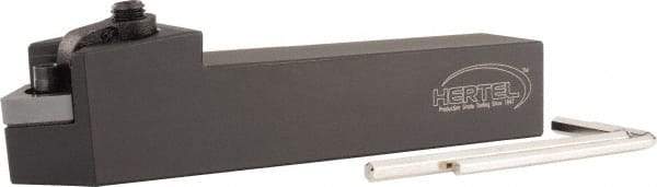 Hertel - MCRN, Right Hand Cut, 1" Shank Height x 1" Shank Width, Negative Rake Indexable Turning Toolholder - 5" OAL, CN..432 Insert Compatibility, Series Multi-Option - USA Tool & Supply