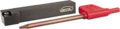 Hertel - SCLP, Right Hand Cut, 3/8" Shank Height x 3/8" Shank Width, Positive Rake Indexable Turning Toolholder - 2-1/2" OAL, CP..21.51 Insert Compatibility, Series Screw-Type - USA Tool & Supply