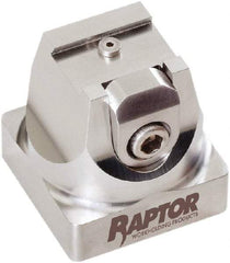 Raptor Workholding - 3/4" Jaw Width, 2-1/8" High x 2.07" Long x 2.07" Wide Dovetail Vise - For Use with 4 & 5 Axis Workholding Systems - USA Tool & Supply