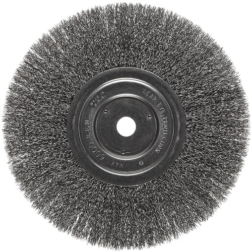 Vortec Pro 8″ Narrow Face Crimped Wire Wheel, .014″ Steel Fill, 5/8″ Arbor Hole, Retail Pack - USA Tool & Supply