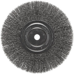 Vortec Pro 8″ Narrow Face Crimped Wire Wheel, .014″ Steel Fill, 5/8″ Arbor Hole, Retail Pack - USA Tool & Supply
