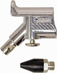 Coilhose Pneumatics - Pocket Blow Gun Kit - 1/4 NPT Inlet, 150 Max psi, Chrome Plated Zinc Hose - USA Tool & Supply