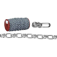 Weldless Chain; Load Capacity (Lb. - 3 Decimals): 155; Type: Single Loop Chain; Trade Size: #2; Chain Diameter (Decimal Inch): 0.0900; Inside Length: 1.08 mm; 1.08 in; Finish/Coating: Galvanized; Inside Length (Decimal Inch): 1.08 mm; 1.08 in; Load Capaci