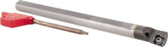 Hertel - 0.93" Min Bore Diam, 10" OAL, 3/4" Shank Diam, E12SCLPL3 Indexable Boring Bar - 4-1/2" Max Bore Depth, CP.. Insert, Screw-On Holding Method - USA Tool & Supply