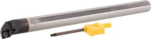 Hertel - 0.48" Min Bore Diam, 6" OAL, 3/8" Shank Diam, E06SCLPR2 Indexable Boring Bar - 2-1/4" Max Bore Depth, CP.. 21.51 Insert, Screw-On Holding Method - USA Tool & Supply