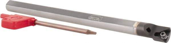 Hertel - 3/5" Min Bore Diam, 8" OAL, 1/2" Shank Diam, E08SCLPL2 Indexable Boring Bar - 3" Max Bore Depth, CP.. Insert, Screw-On Holding Method - USA Tool & Supply