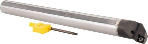 Hertel - 1.2" Min Bore Diam, 12" OAL, 1" Shank Diam, E16SCLPL3 Indexable Boring Bar - 6" Max Bore Depth, CP.. Insert, Screw-On Holding Method - USA Tool & Supply