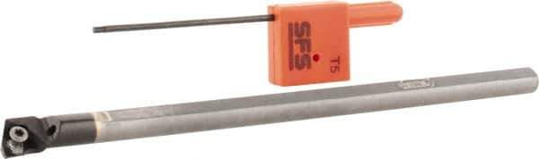 Hertel - 0.48" Min Bore Diam, 6" OAL, 3/8" Shank Diam, E06STLPR2 Indexable Boring Bar - 2-1/4" Max Bore Depth, TP.. 21.51 Insert, Screw-On Holding Method - USA Tool & Supply