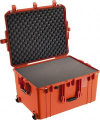 Pelican Products, Inc. - 20-21/32" Wide x 14-7/8" High, Aircase w/Foam & Wheels - Orange - USA Tool & Supply