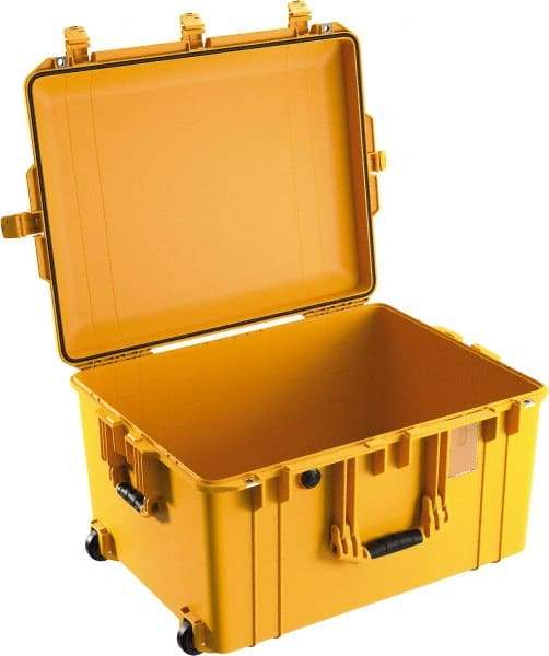 Pelican Products, Inc. - 20-21/32" Wide x 14-7/8" High, Aircase w/Wheels - Yellow - USA Tool & Supply