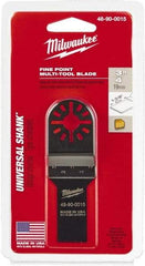 Milwaukee Tool - Rotary Multi-Material Blade - 3/4" Cutting Diam, Black Oxide Finish, Use with Milwaukee Multi-Tool - USA Tool & Supply