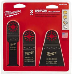 Milwaukee Tool - Rotary Multi-Material Blade - 2-1/2" Cutting Diam, Black Oxide Finish, Use with Milwaukee Multi-Tool - USA Tool & Supply