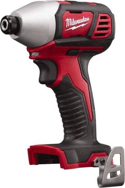 Milwaukee Tool - 18 Volt, 1/4" Drive, 125 Ft/Lb Torque, Cordless Impact Driver - Pistol Grip Handle, 2750 RPM, Lithium-Ion, Bare Tool - USA Tool & Supply