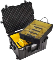 Pelican Products, Inc. - 18-51/64" Wide x 13-1/4" High, Aircase w/Divider - Black - USA Tool & Supply