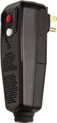 Tower - 1 Outlet, 125 Volt, 15 Amp, Black, Right Angle GFCI Plug - 1-15P NEMA Configuration, cUL, UL File E174279 - USA Tool & Supply