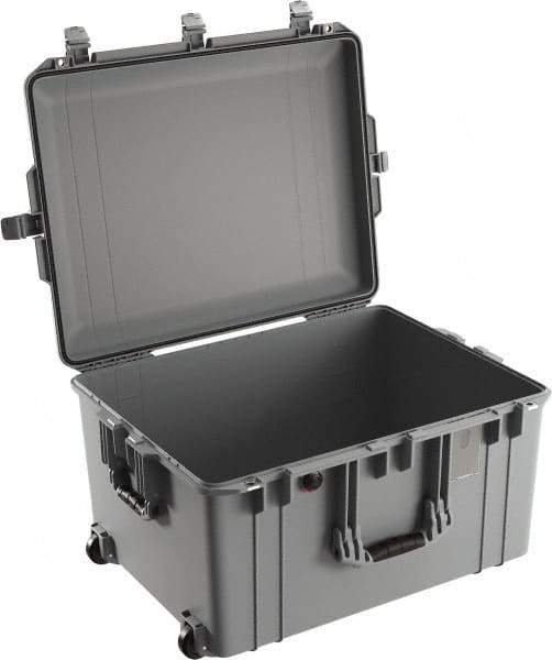 Pelican Products, Inc. - 20-21/32" Wide x 14-7/8" High, Aircase w/Wheels - Silver - USA Tool & Supply