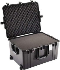 Pelican Products, Inc. - 20-21/32" Wide x 14-7/8" High, Aircase w/Foam & Wheels - Black - USA Tool & Supply