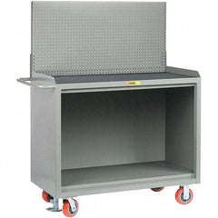 Little Giant - 3,600 Lb Capacity Mobile Service Bench - 53" Wide x 24" Deep x 43" High, Steel, Gray - USA Tool & Supply