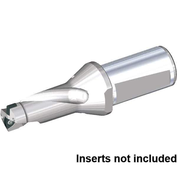 Kennametal - 1.378" Max Drill Depth, 2xD, 0.69" Diam, Indexable Insert Drill - 2 Inserts, 32mm Shank Diam, Whistle Notch Shank - USA Tool & Supply