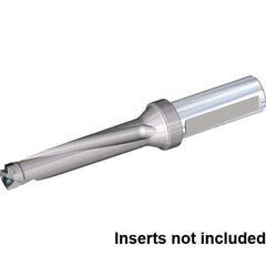 Kennametal - 8-1/8" Max Drill Depth, 5xD, 1-5/8" Diam, Indexable Insert Drill - 2 Inserts, 1-1/2" Shank Diam, Flange Shank - USA Tool & Supply