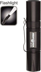 Bayco - LED Bulb, Industrial/Tactical Flashlight - Black Aluminum Body, AA Batteries - USA Tool & Supply